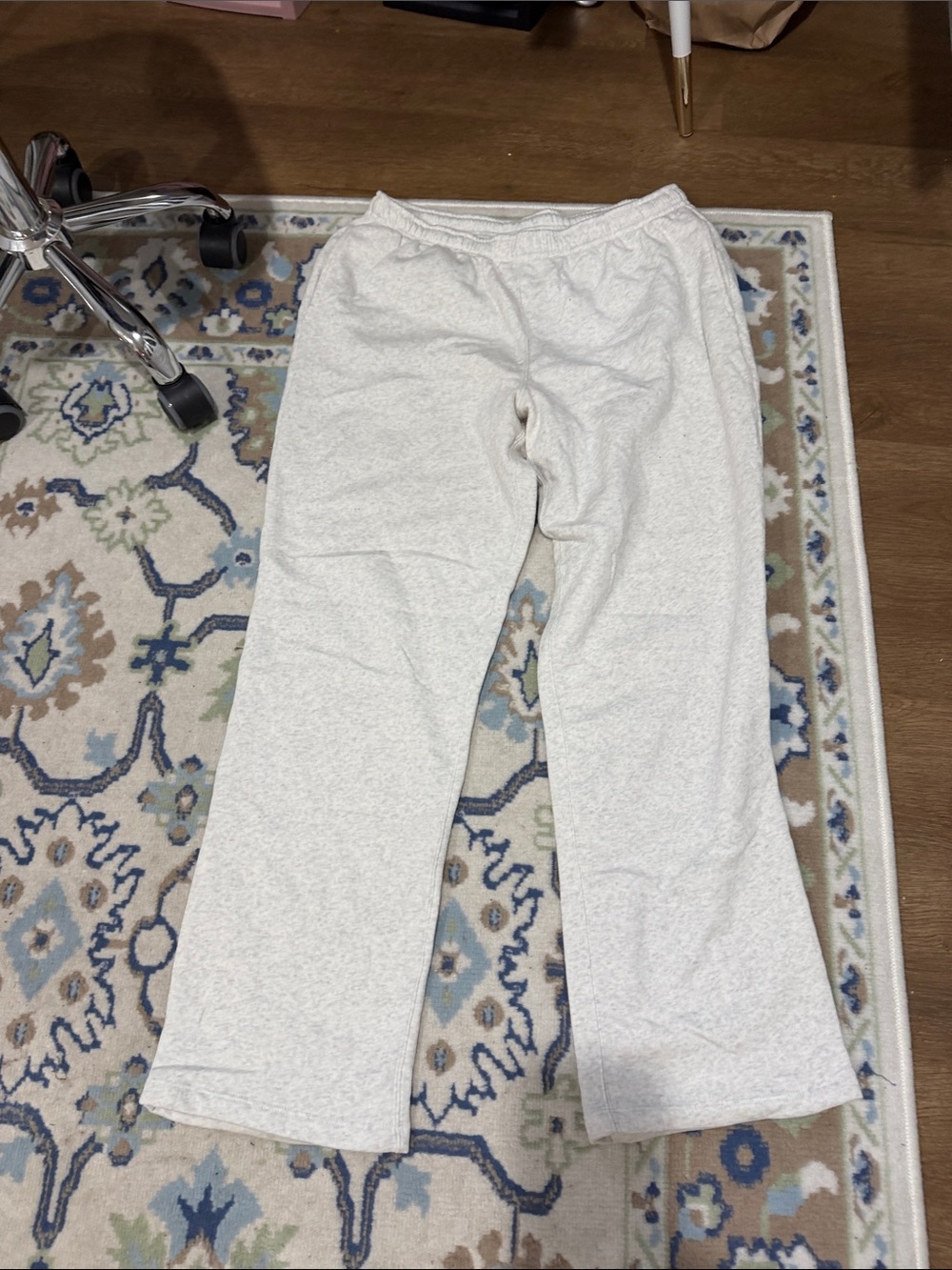 wild fable Cream Wide-Leg Lounge Pants